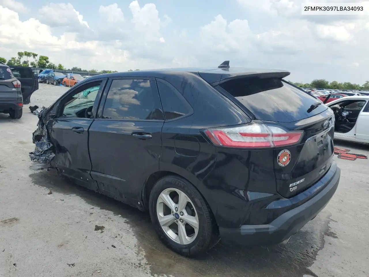 2020 Ford Edge Se VIN: 2FMPK3G97LBA34093 Lot: 61878085