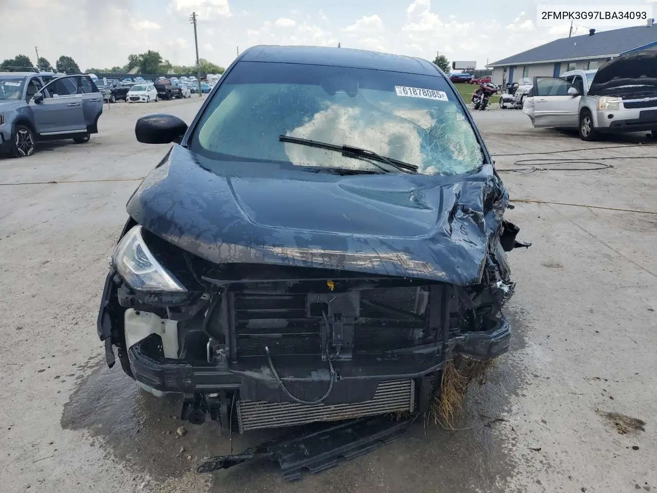 2020 Ford Edge Se VIN: 2FMPK3G97LBA34093 Lot: 61878085