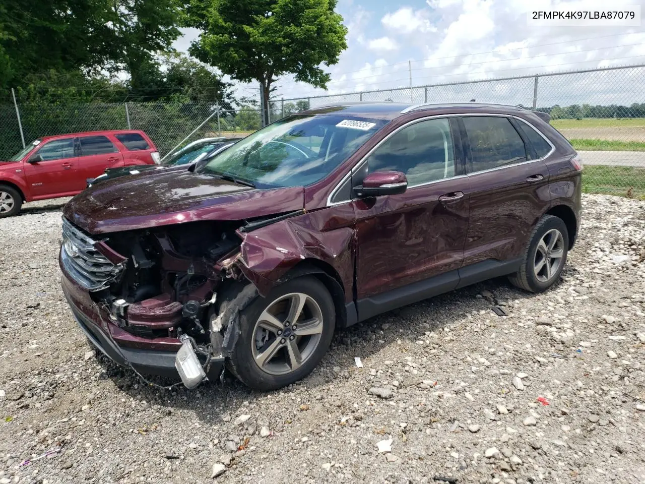2020 Ford Edge Titanium VIN: 2FMPK4K97LBA87079 Lot: 62096535