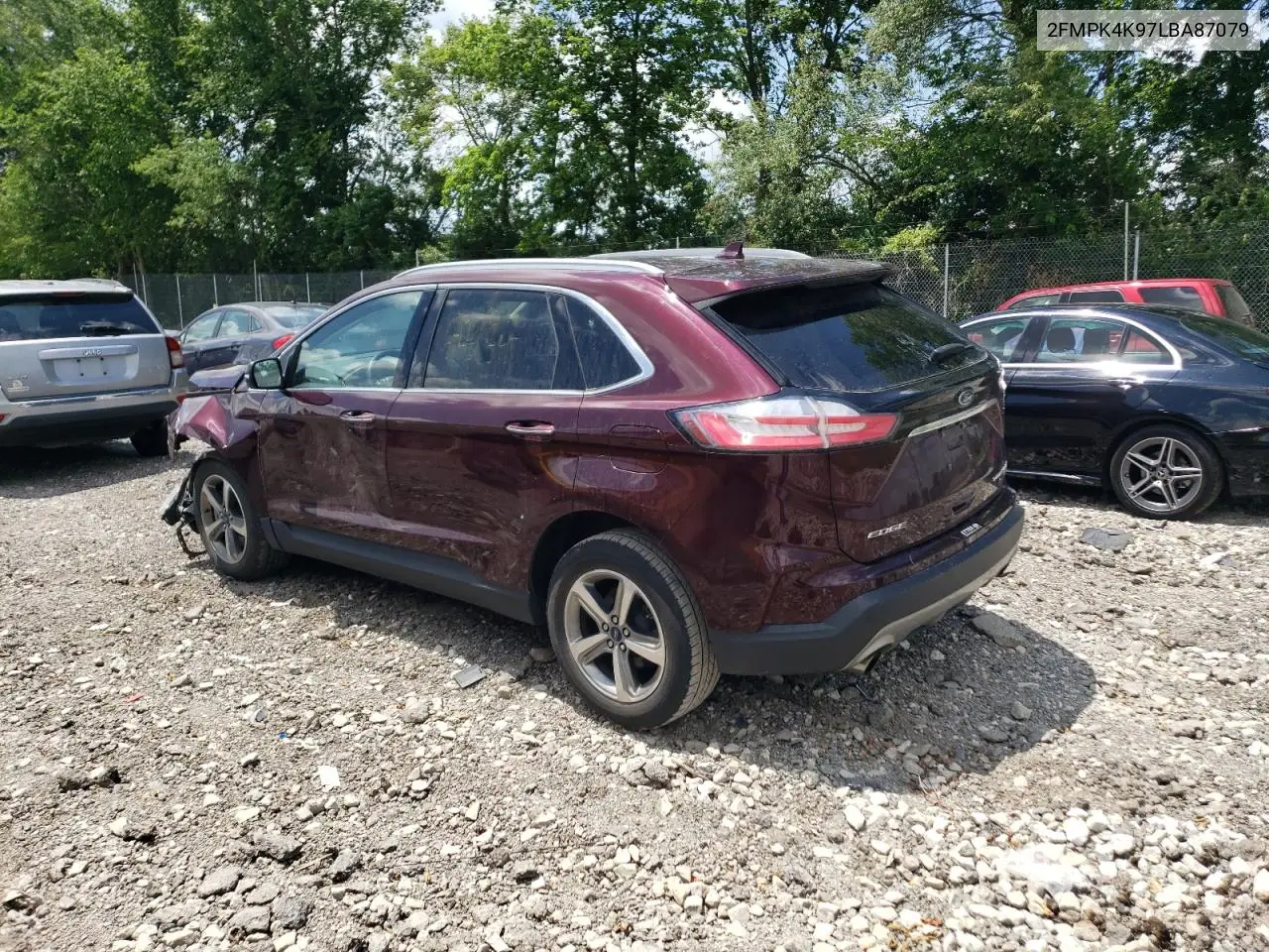 2020 Ford Edge Titanium VIN: 2FMPK4K97LBA87079 Lot: 62096535