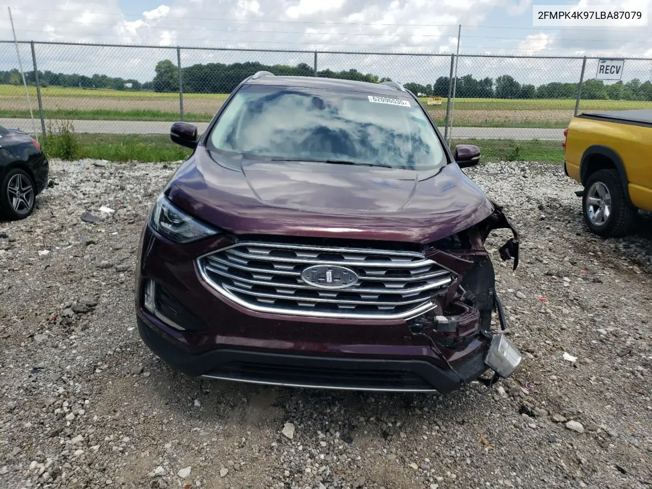 2020 Ford Edge Titanium VIN: 2FMPK4K97LBA87079 Lot: 62096535
