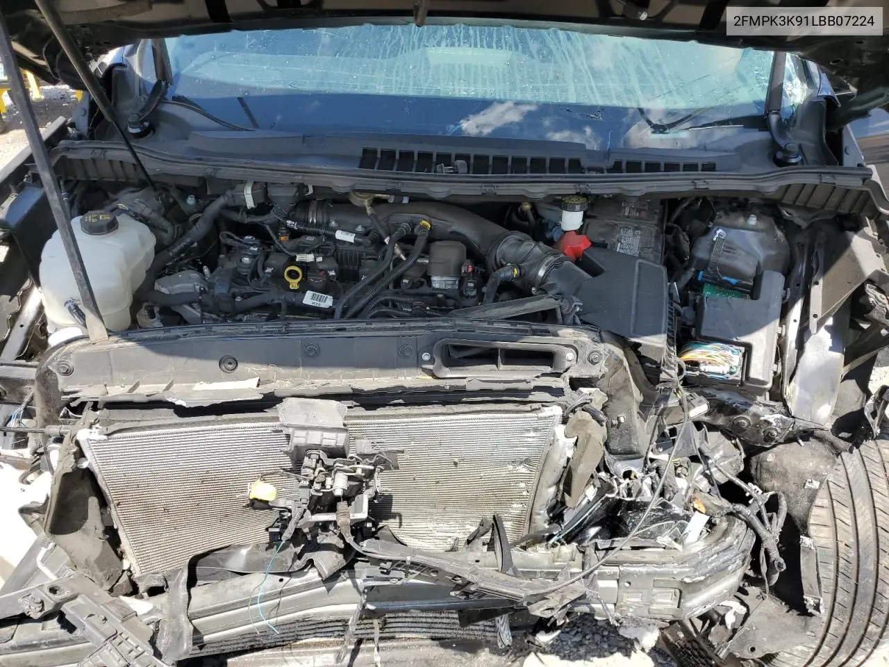 2020 Ford Edge Titanium VIN: 2FMPK3K91LBB07224 Lot: 62261225