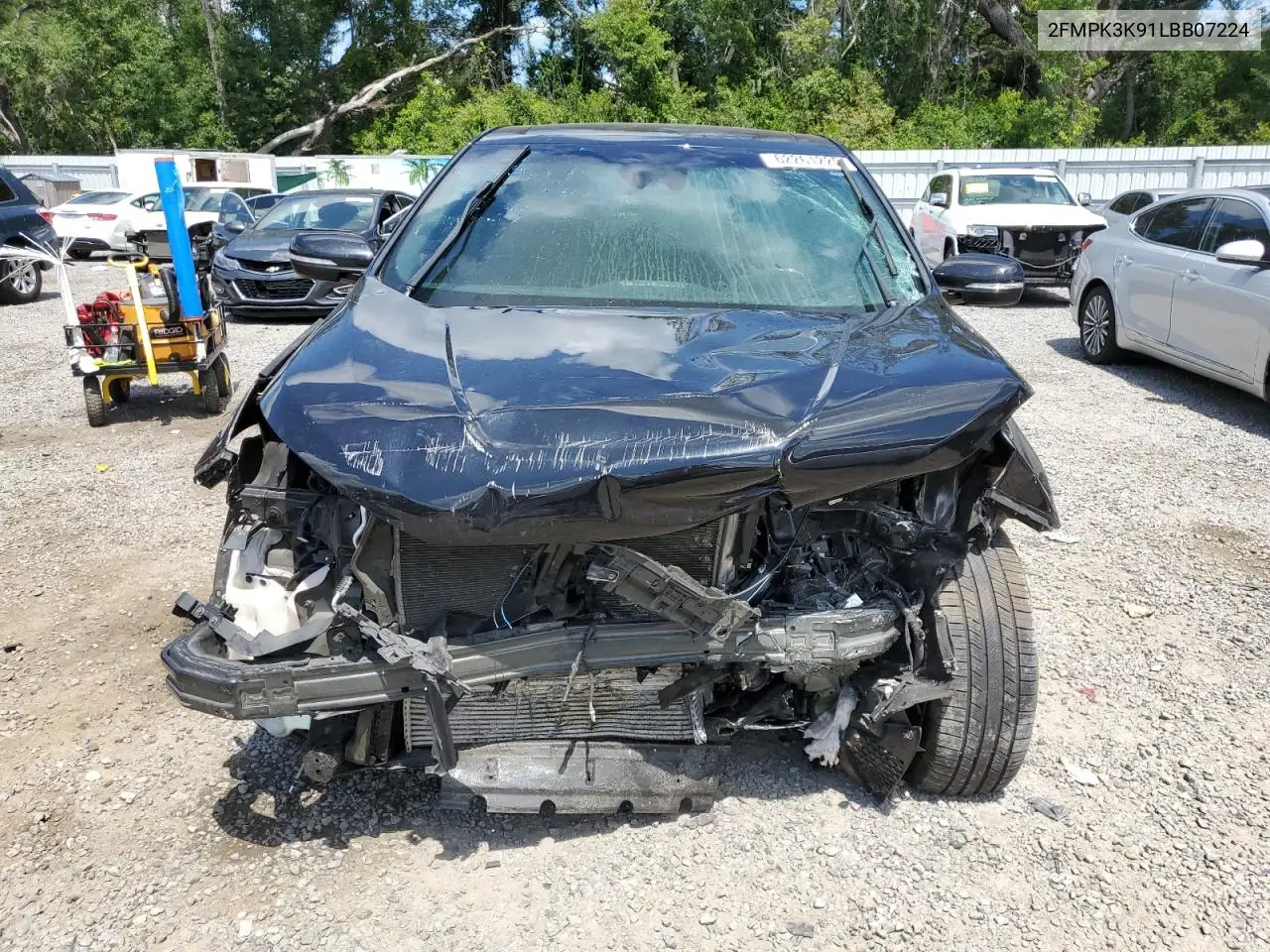 2020 Ford Edge Titanium VIN: 2FMPK3K91LBB07224 Lot: 62261225