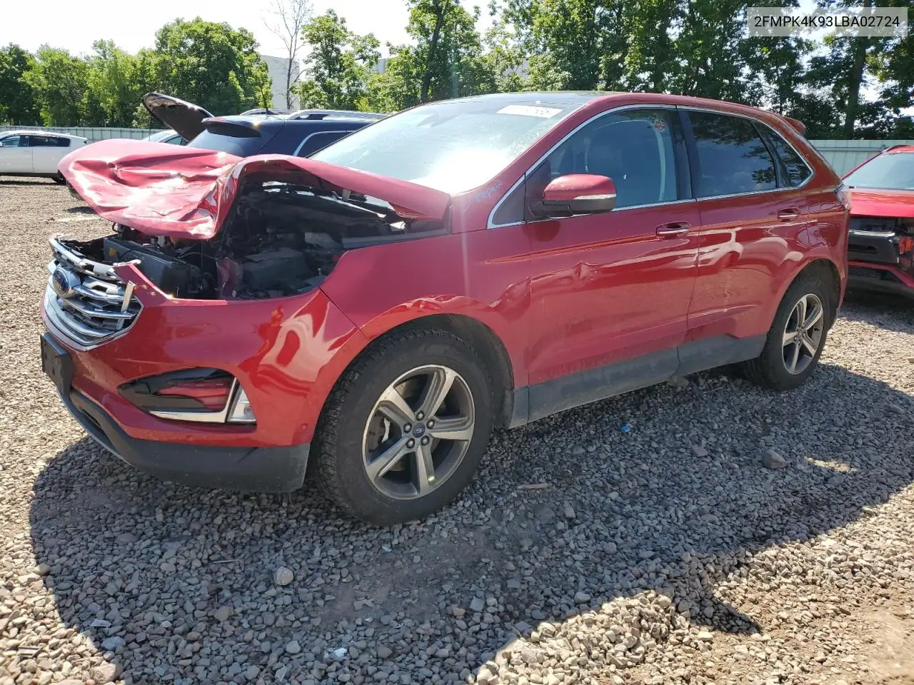 2020 Ford Edge Titanium VIN: 2FMPK4K93LBA02724 Lot: 62760535