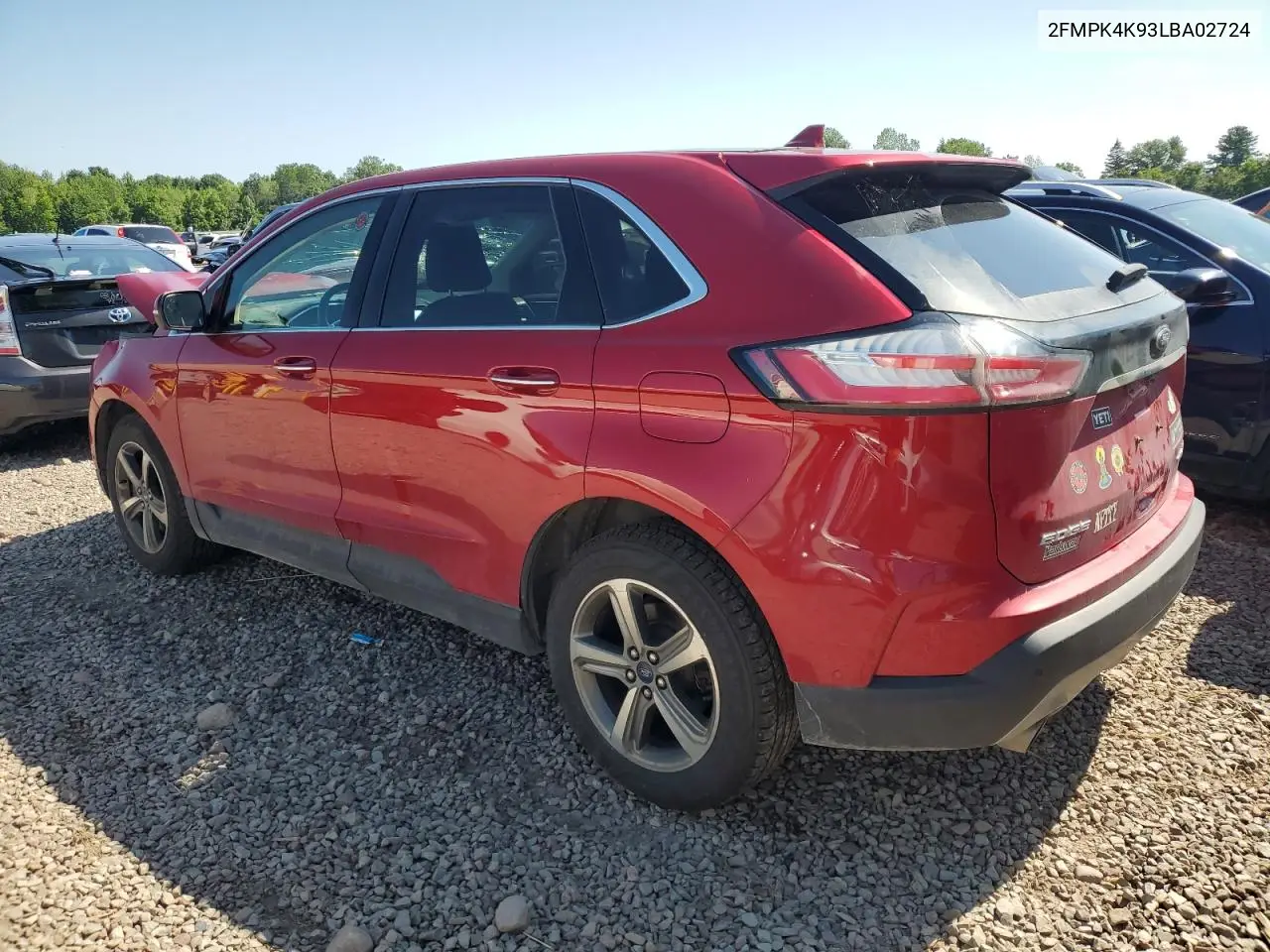 2020 Ford Edge Titanium VIN: 2FMPK4K93LBA02724 Lot: 62760535