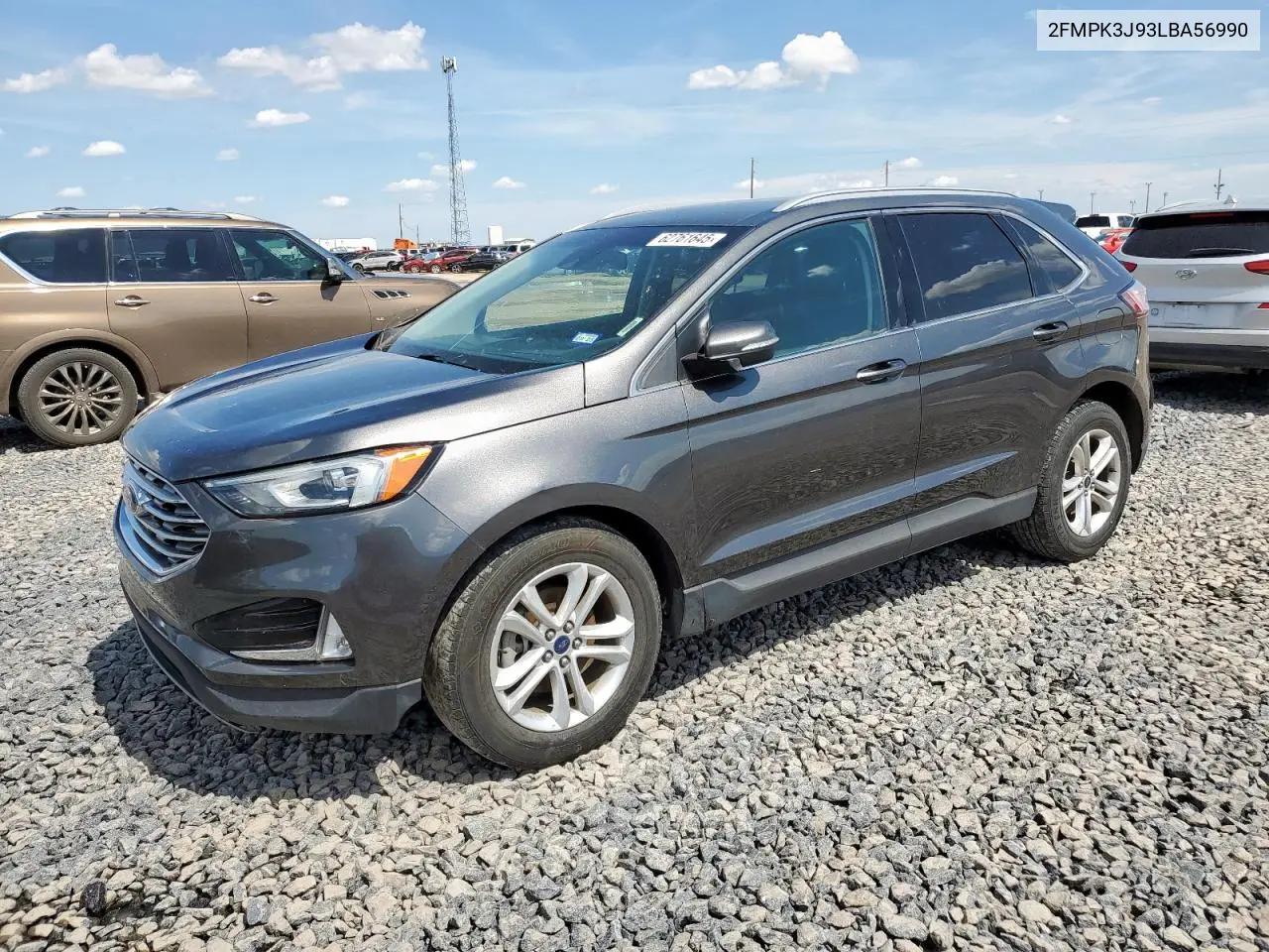 2020 Ford Edge Sel VIN: 2FMPK3J93LBA56990 Lot: 62761645