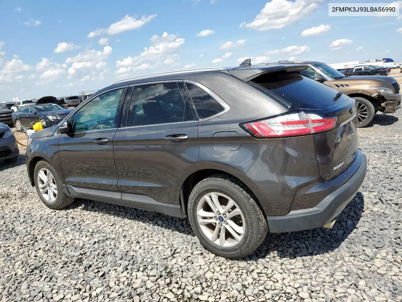2020 Ford Edge Sel VIN: 2FMPK3J93LBA56990 Lot: 62761645
