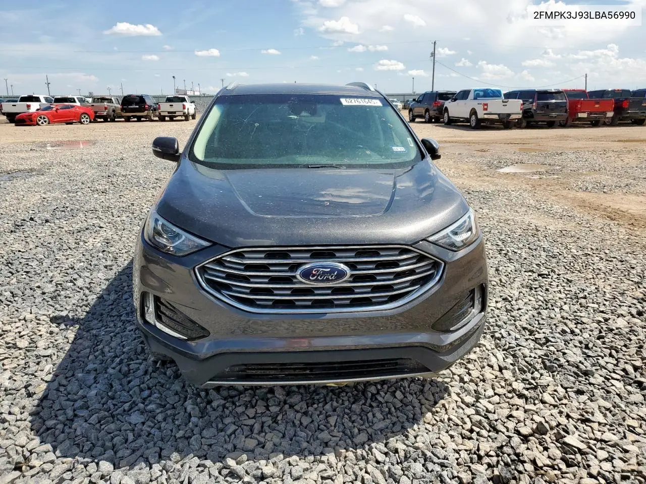 2020 Ford Edge Sel VIN: 2FMPK3J93LBA56990 Lot: 62761645