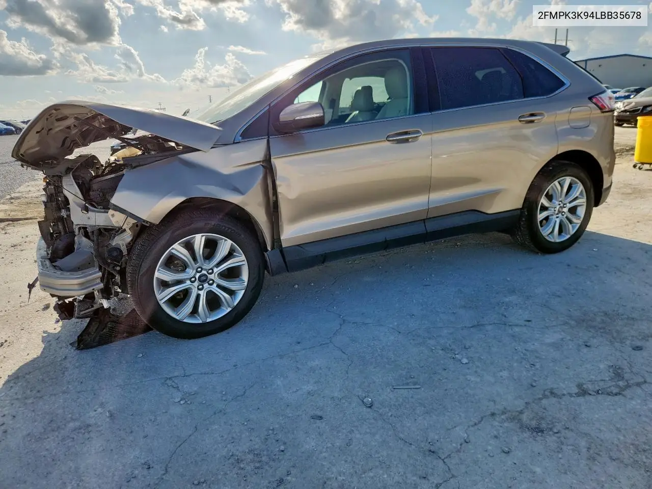 2020 Ford Edge Titanium VIN: 2FMPK3K94LBB35678 Lot: 62855435