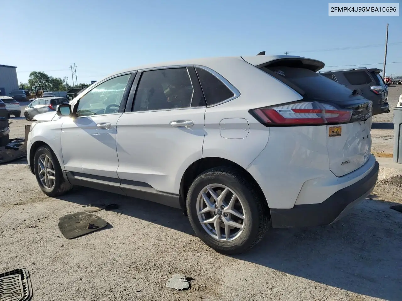 2021 Ford Edge Sel VIN: 2FMPK4J95MBA10696 Lot: 56609335