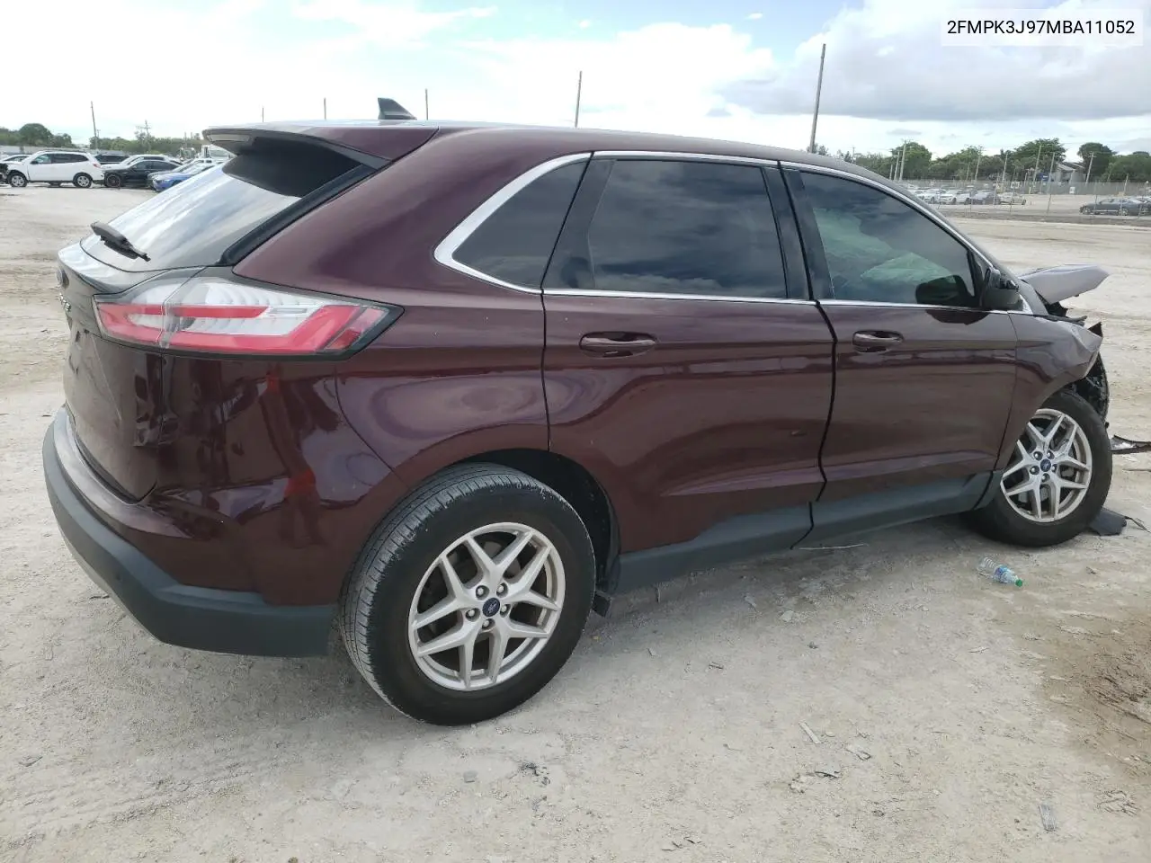 2021 Ford Edge Sel VIN: 2FMPK3J97MBA11052 Lot: 62680775
