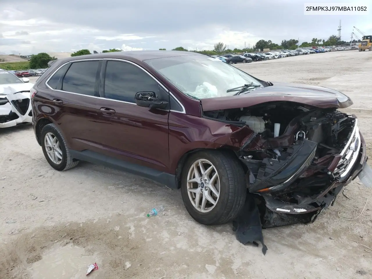 2021 Ford Edge Sel VIN: 2FMPK3J97MBA11052 Lot: 62680775