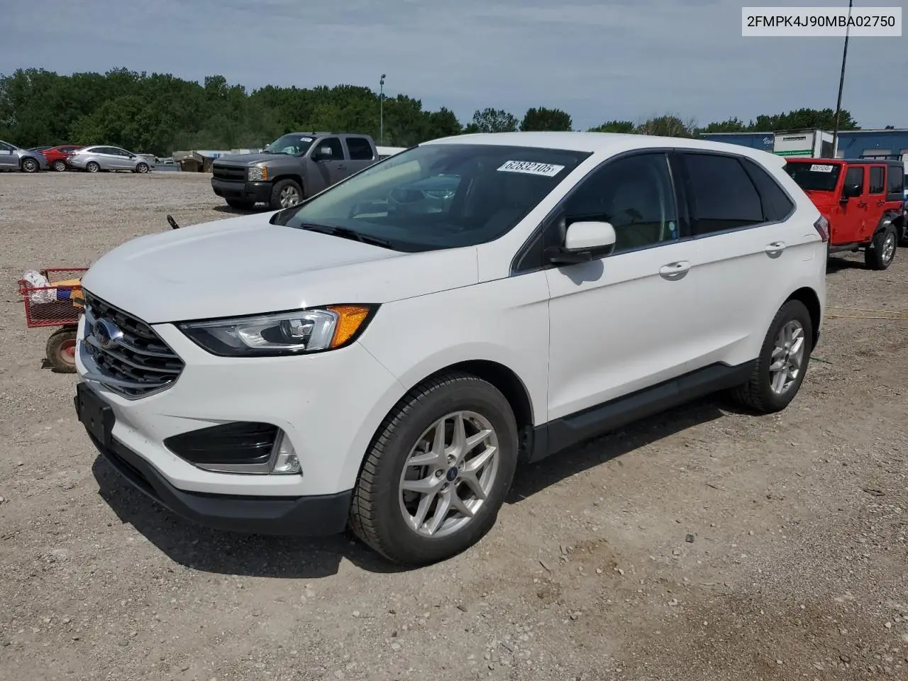 2021 Ford Edge Sel VIN: 2FMPK4J90MBA02750 Lot: 62832105