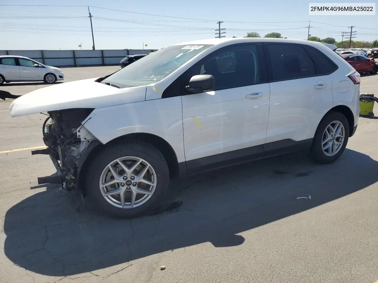 2021 Ford Edge Se VIN: 2FMPK4G96MBA25022 Lot: 62890725