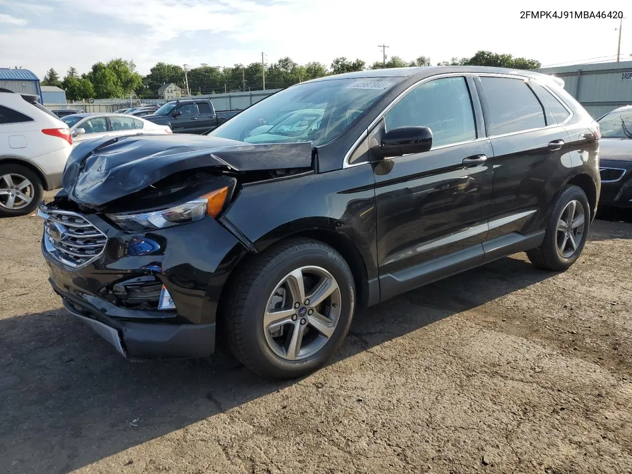2021 Ford Edge Sel VIN: 2FMPK4J91MBA46420 Lot: 62997965