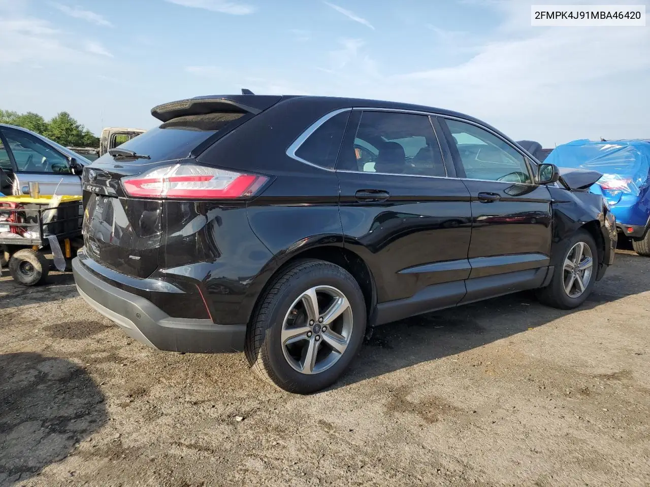 2021 Ford Edge Sel VIN: 2FMPK4J91MBA46420 Lot: 62997965