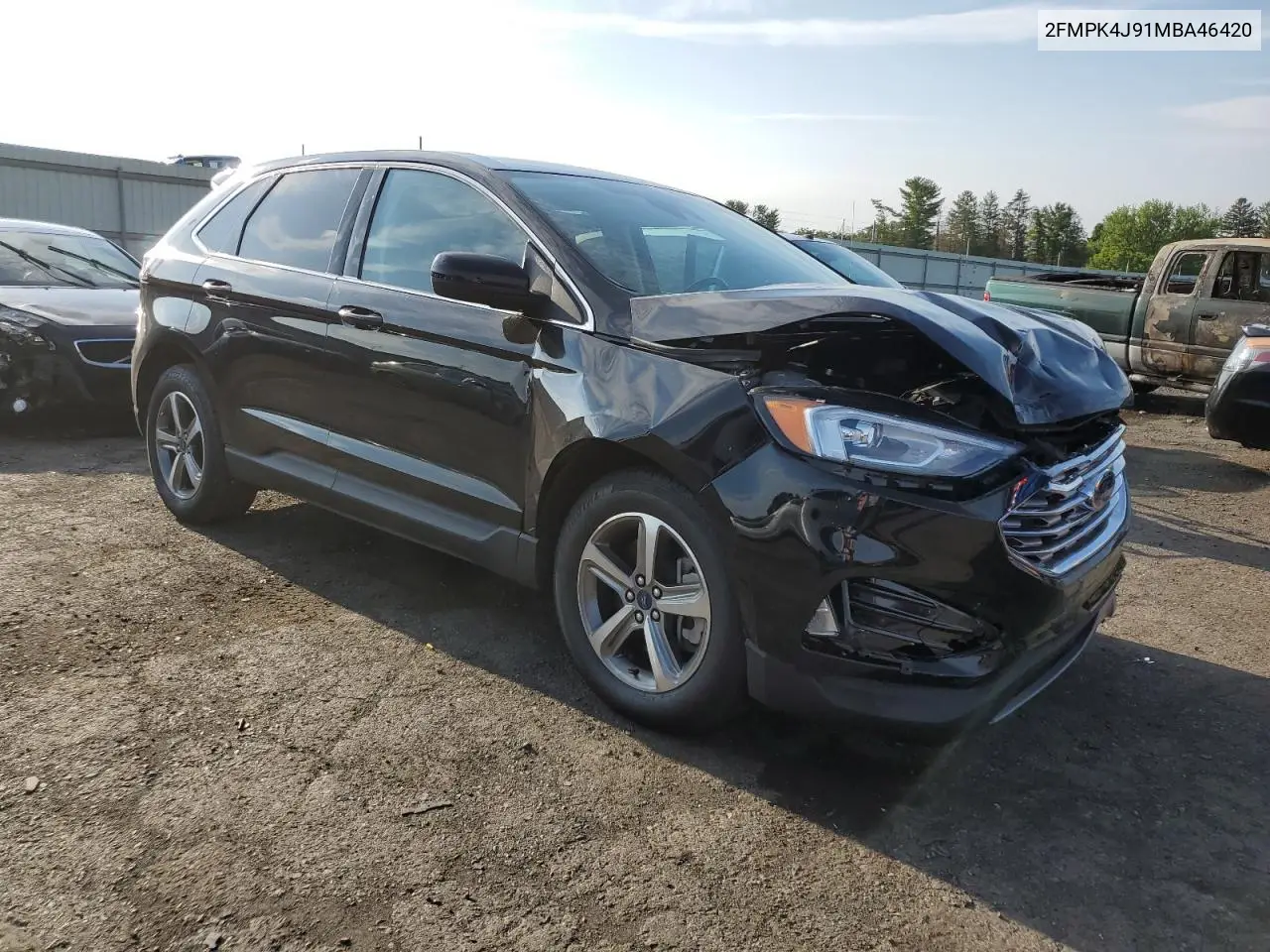 2021 Ford Edge Sel VIN: 2FMPK4J91MBA46420 Lot: 62997965