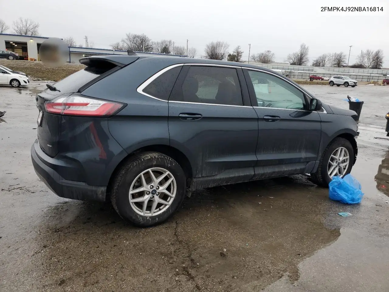 2022 Ford Edge Sel VIN: 2FMPK4J92NBA16814 Lot: 43260155
