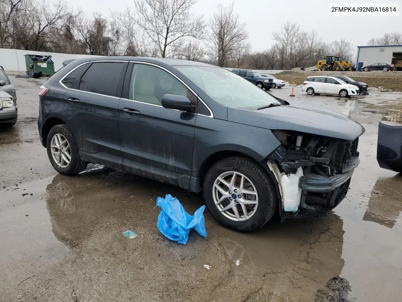 2022 Ford Edge Sel VIN: 2FMPK4J92NBA16814 Lot: 43260155