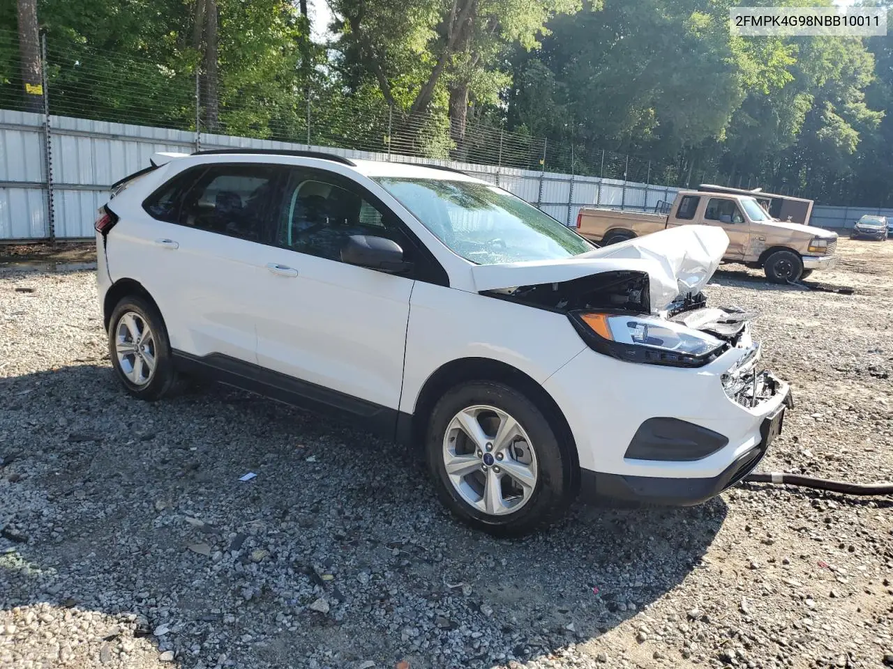 2022 Ford Edge Se VIN: 2FMPK4G98NBB10011 Lot: 56198525