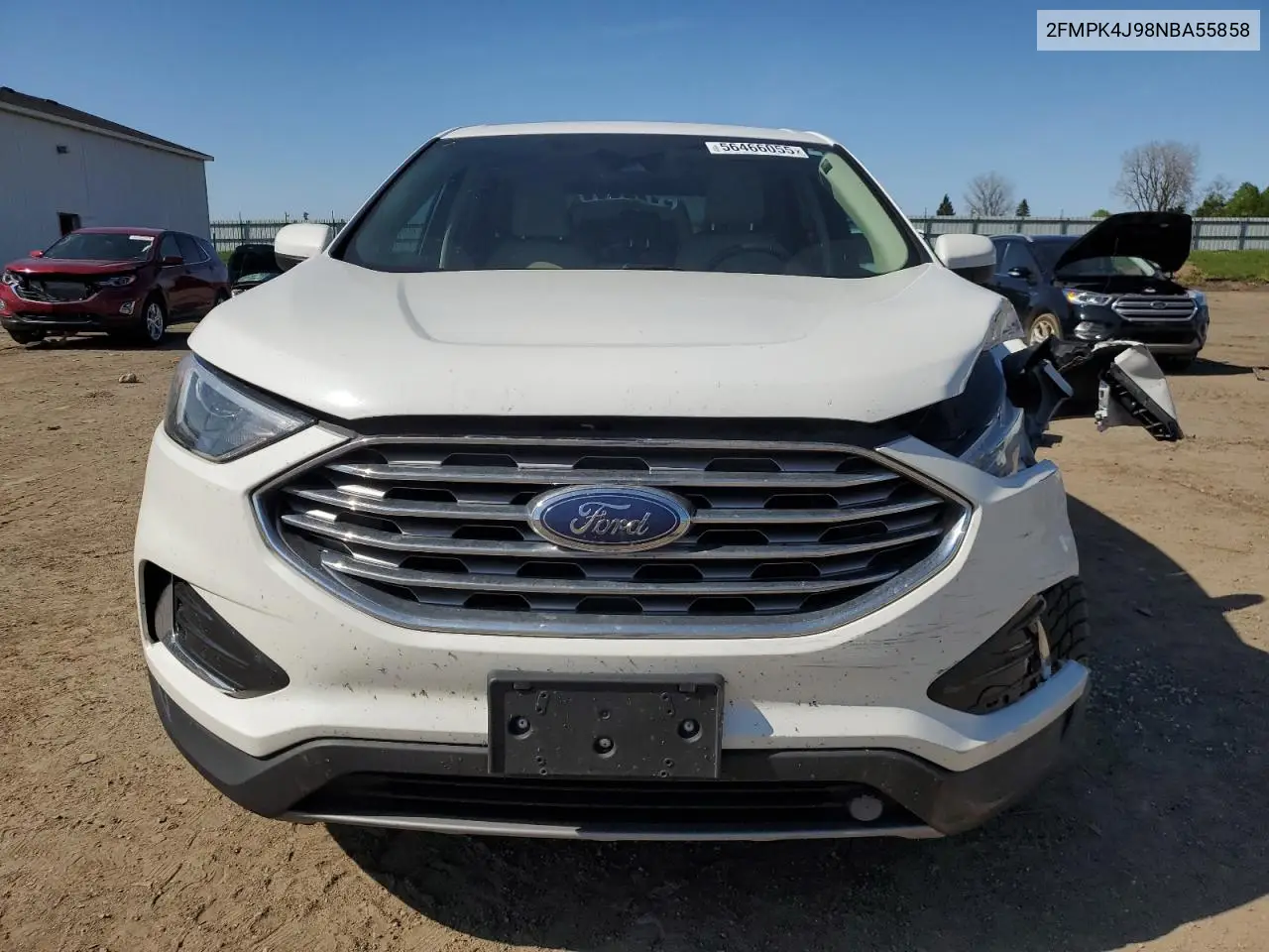 2022 Ford Edge Sel VIN: 2FMPK4J98NBA55858 Lot: 56466055