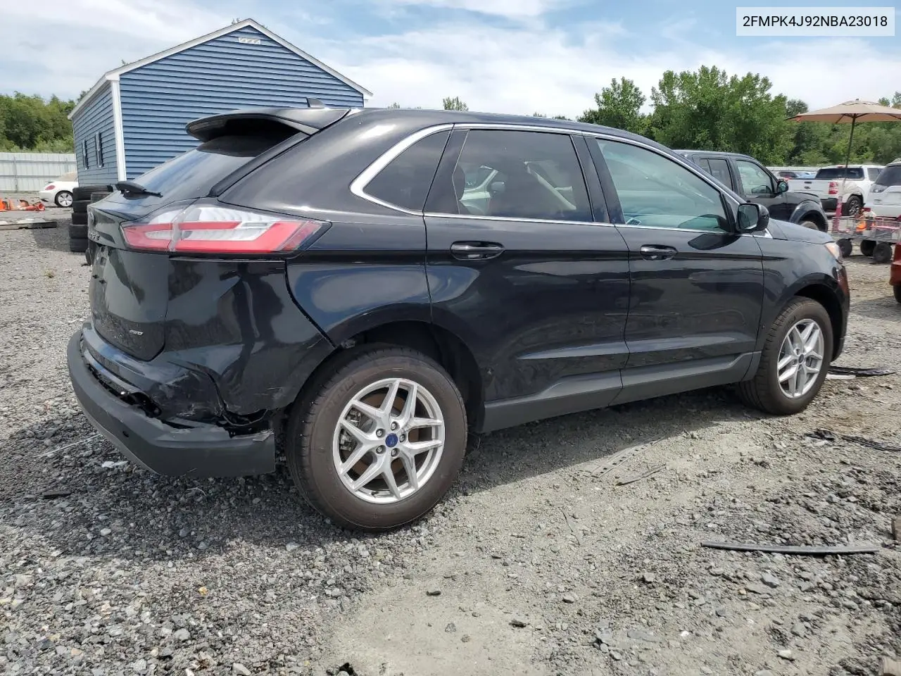2022 Ford Edge Sel VIN: 2FMPK4J92NBA23018 Lot: 62130415
