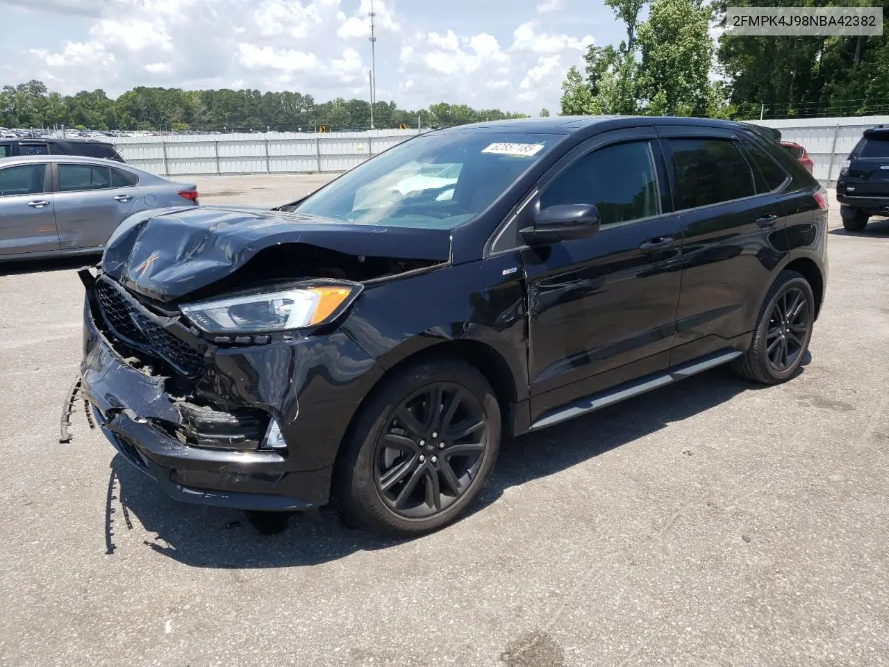 2022 Ford Edge Sel VIN: 2FMPK4J98NBA42382 Lot: 62857185