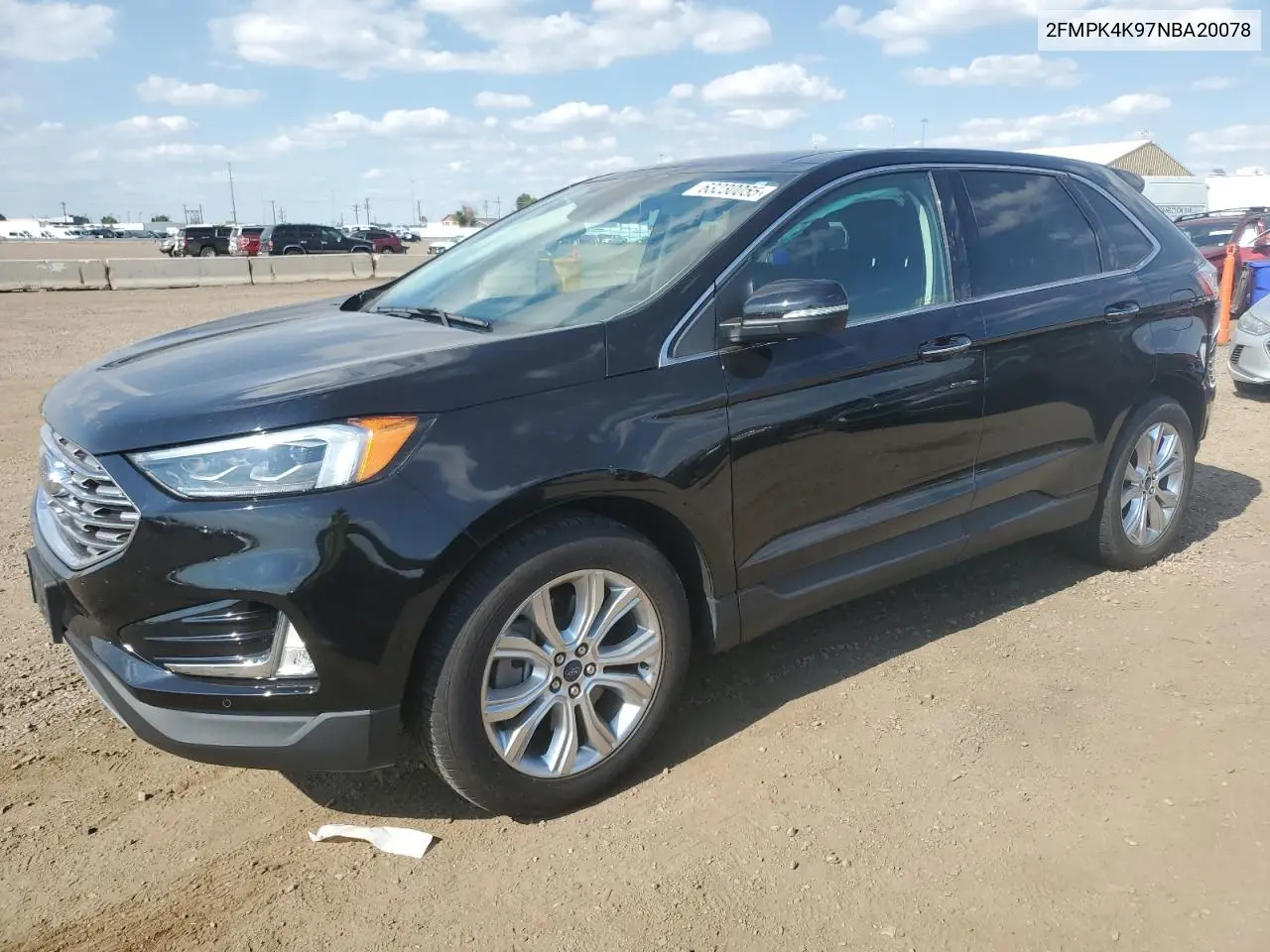 2022 Ford Edge Titanium VIN: 2FMPK4K97NBA20078 Lot: 63230055