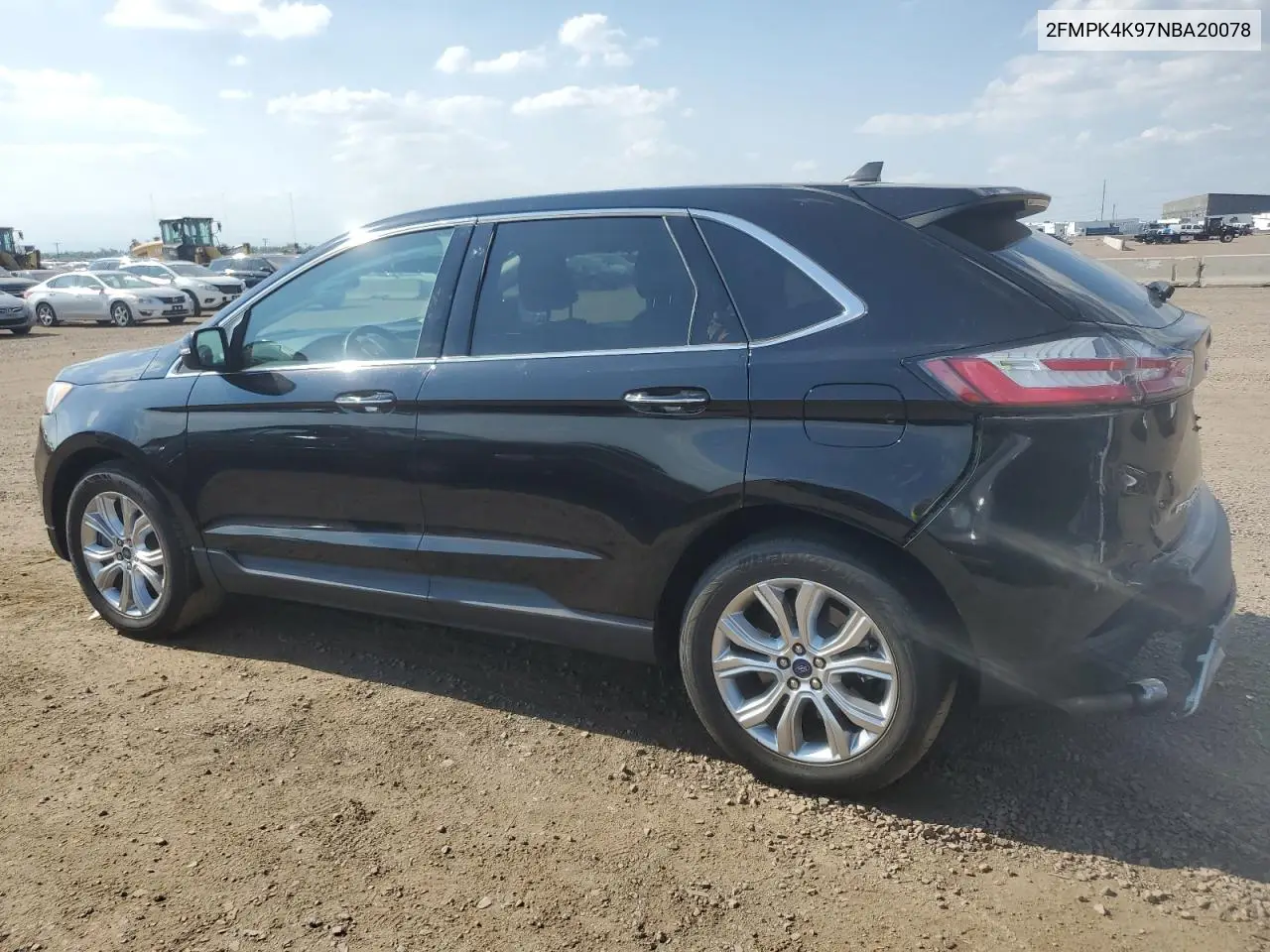 2022 Ford Edge Titanium VIN: 2FMPK4K97NBA20078 Lot: 63230055