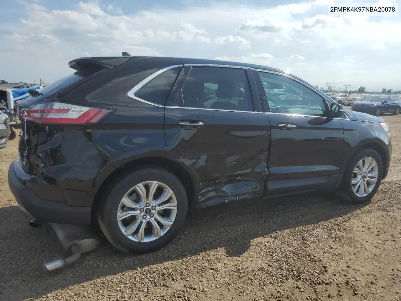 2022 Ford Edge Titanium VIN: 2FMPK4K97NBA20078 Lot: 63230055
