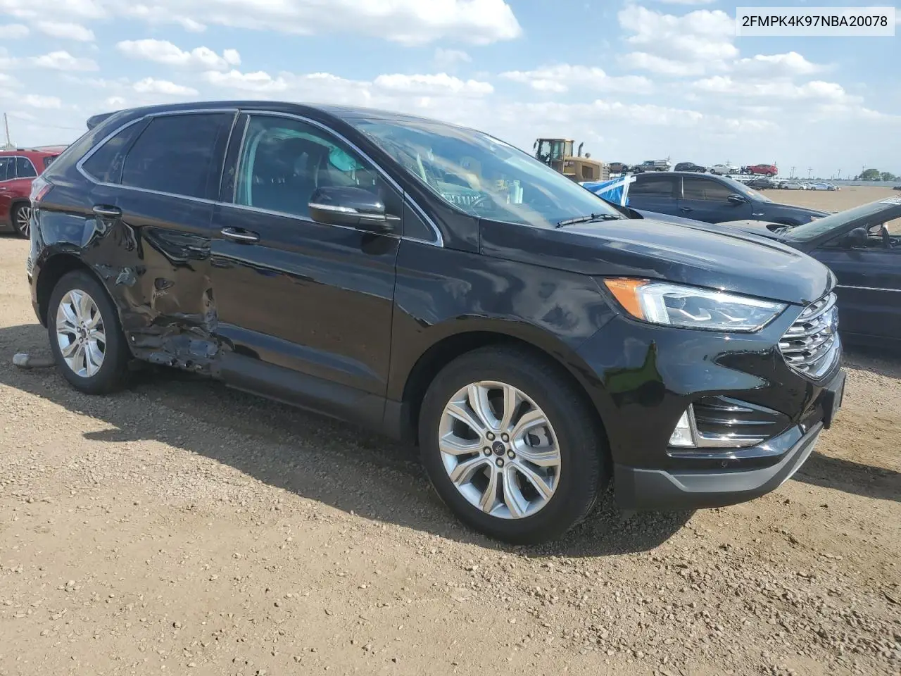 2022 Ford Edge Titanium VIN: 2FMPK4K97NBA20078 Lot: 63230055