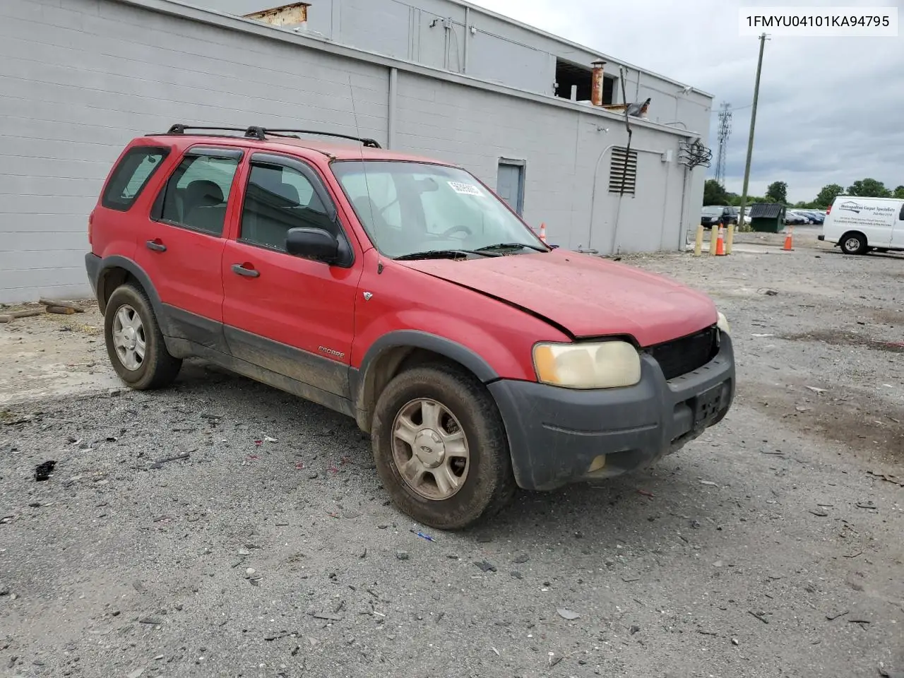 2001 Ford Escape Xlt VIN: 1FMYU04101KA94795 Lot: 56395865