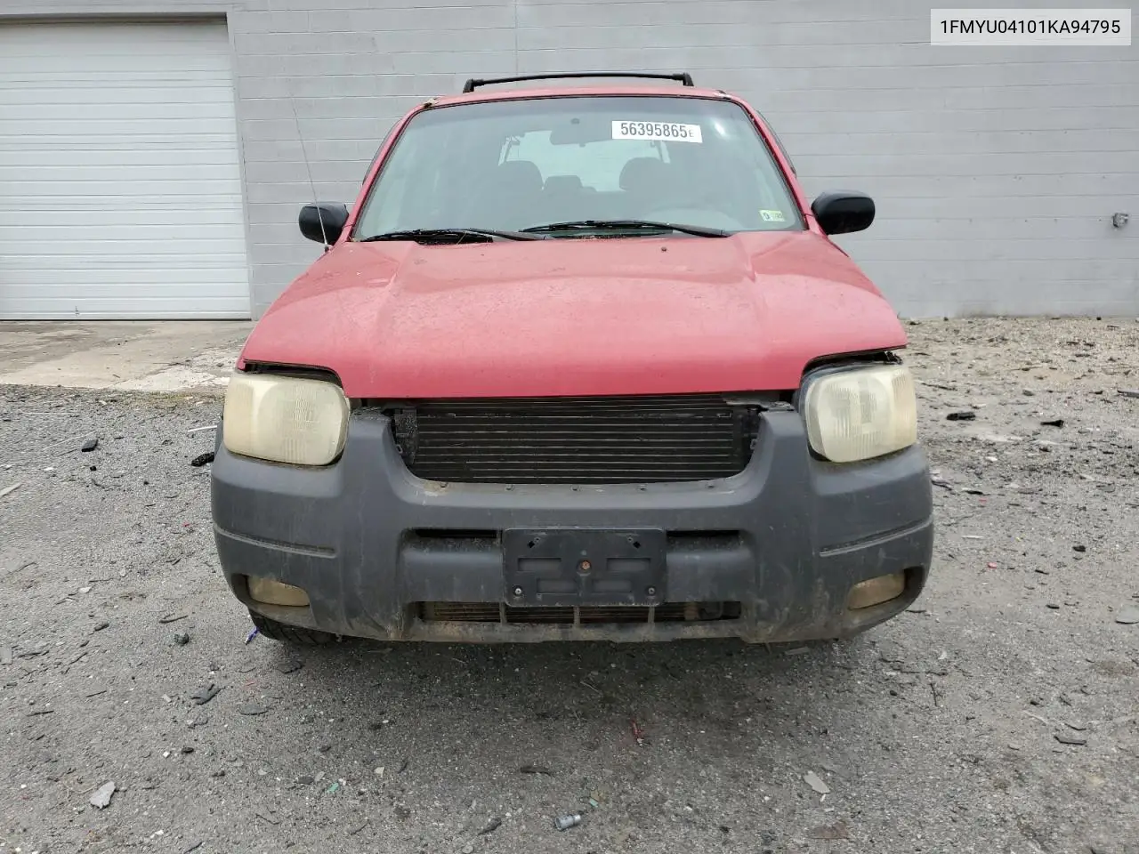 2001 Ford Escape Xlt VIN: 1FMYU04101KA94795 Lot: 56395865