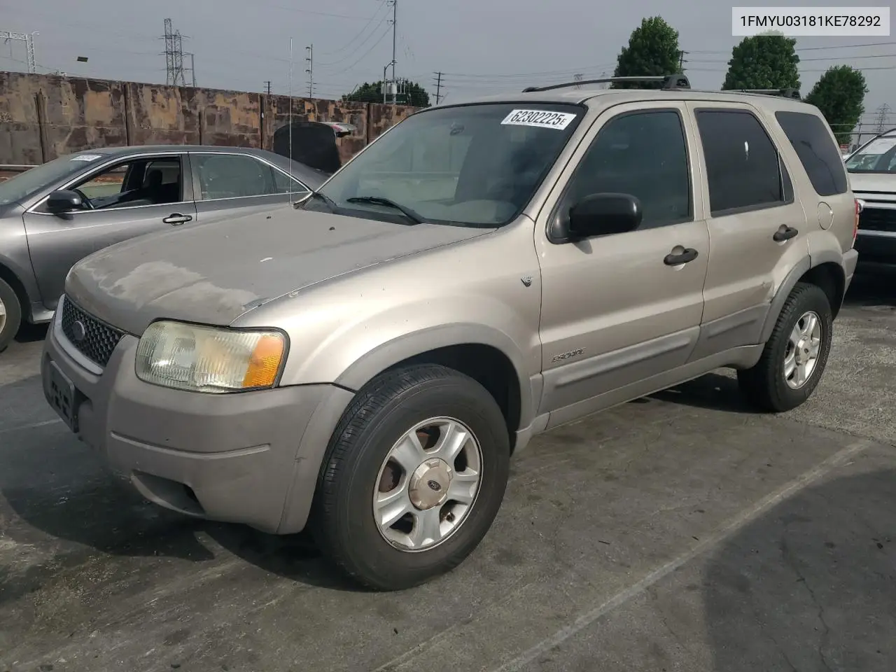 2001 Ford Escape Xlt VIN: 1FMYU03181KE78292 Lot: 62302225