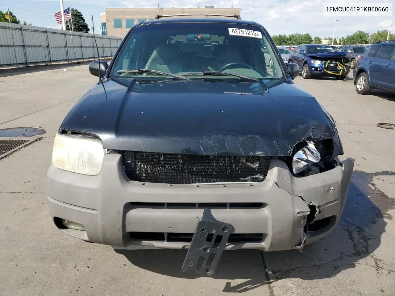 2001 Ford Escape Xlt VIN: 1FMCU04191KB60660 Lot: 62751215