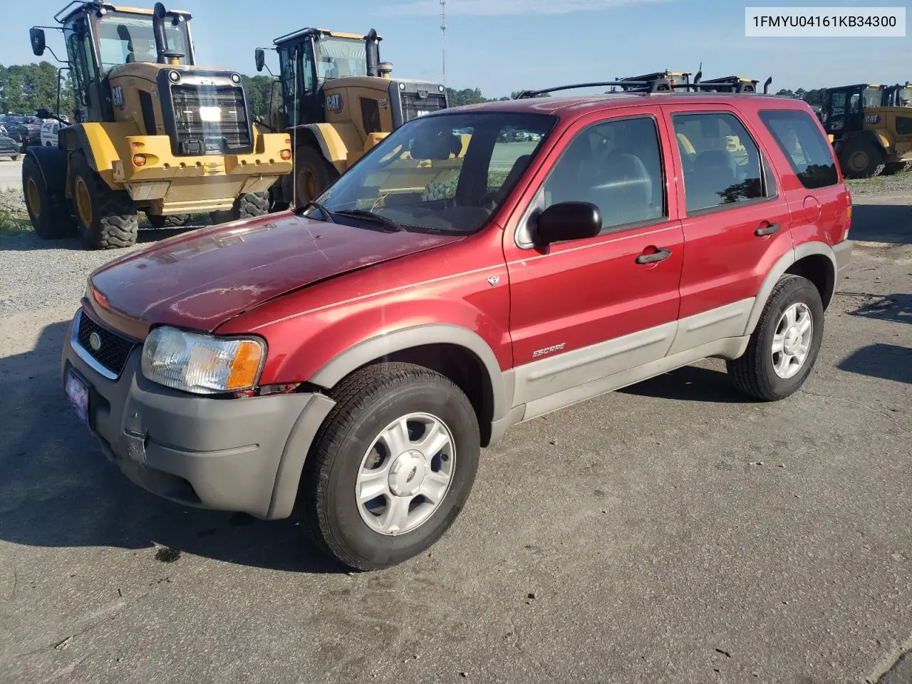 2001 Ford Escape Xlt VIN: 1FMYU04161KB34300 Lot: 65383995