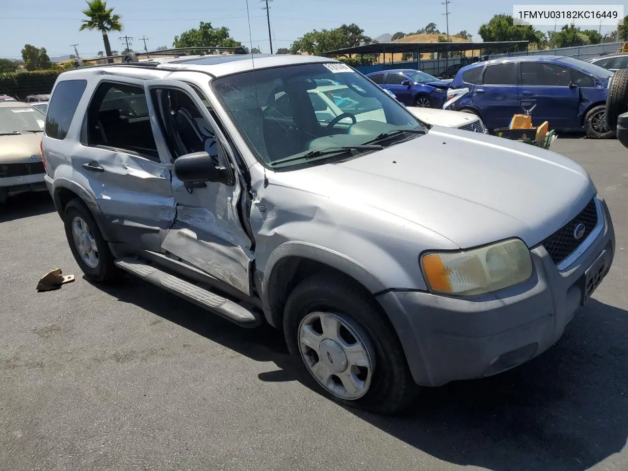 2002 Ford Escape Xlt VIN: 1FMYU03182KC16449 Lot: 61875745