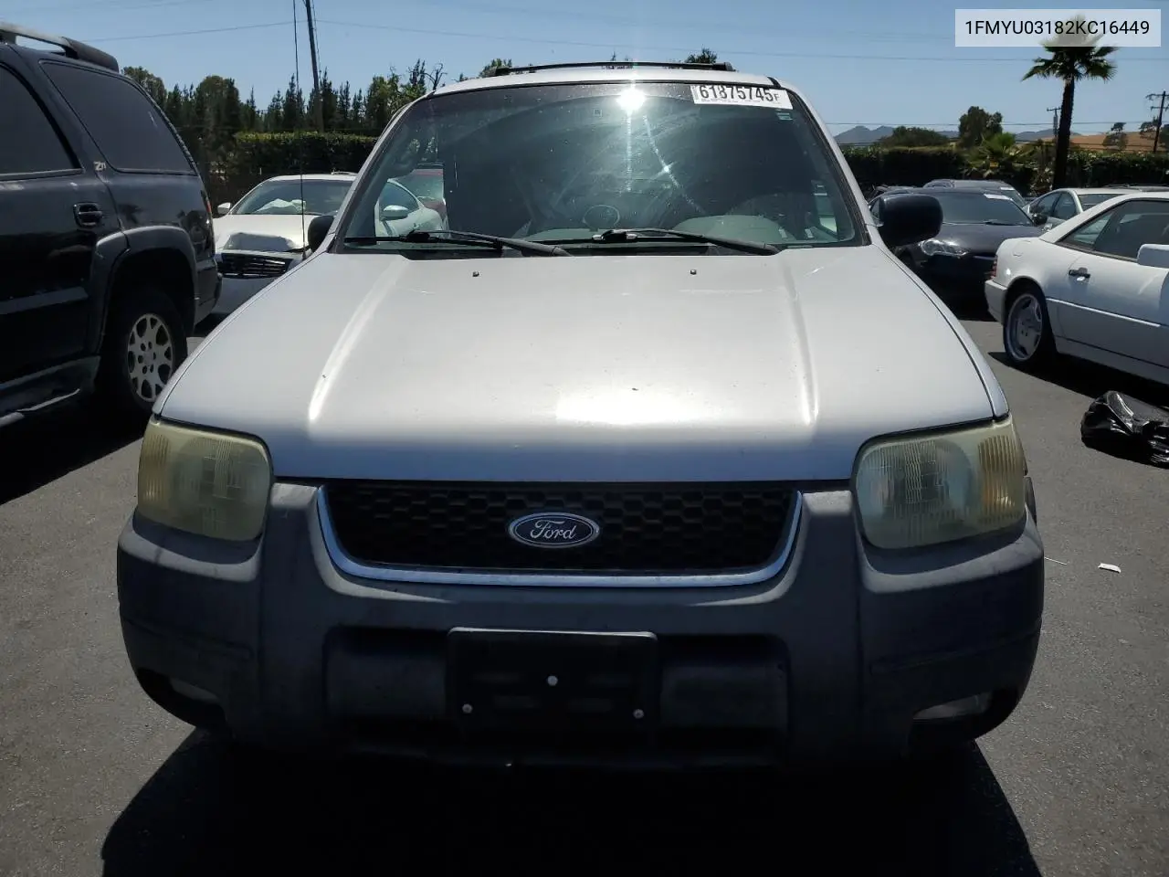 2002 Ford Escape Xlt VIN: 1FMYU03182KC16449 Lot: 61875745
