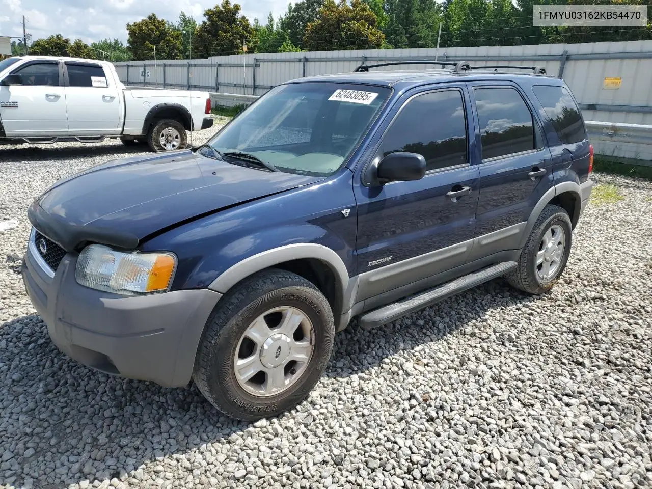2002 Ford Escape Xlt VIN: 1FMYU03162KB54470 Lot: 62483095