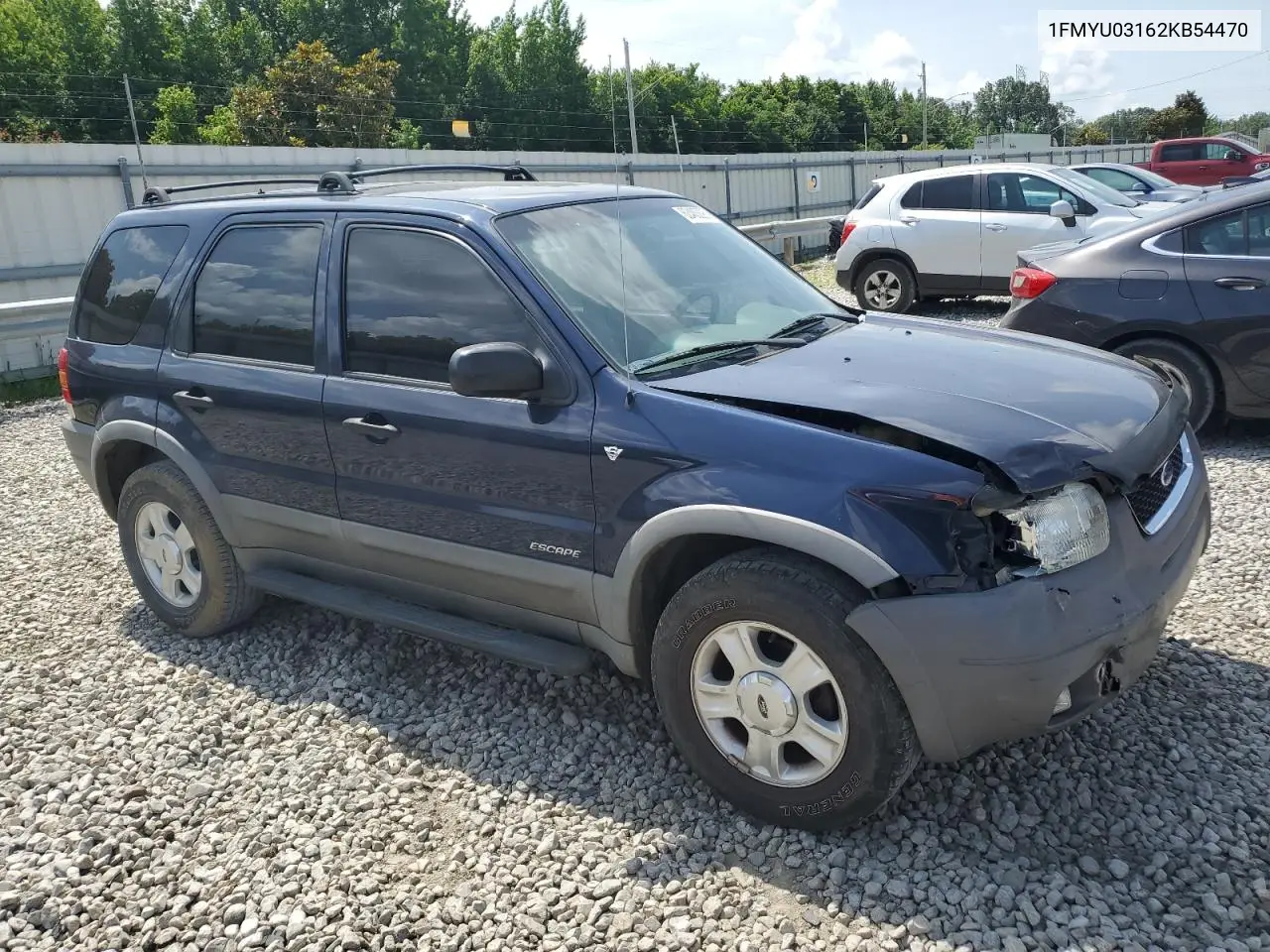 2002 Ford Escape Xlt VIN: 1FMYU03162KB54470 Lot: 62483095