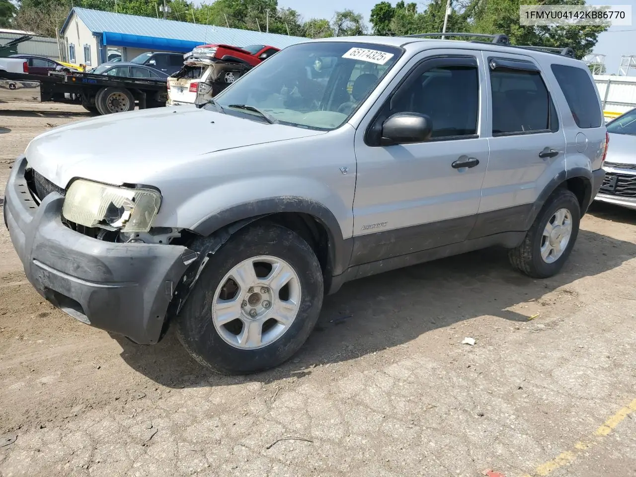 2002 Ford Escape Xlt VIN: 1FMYU04142KB86770 Lot: 65174325