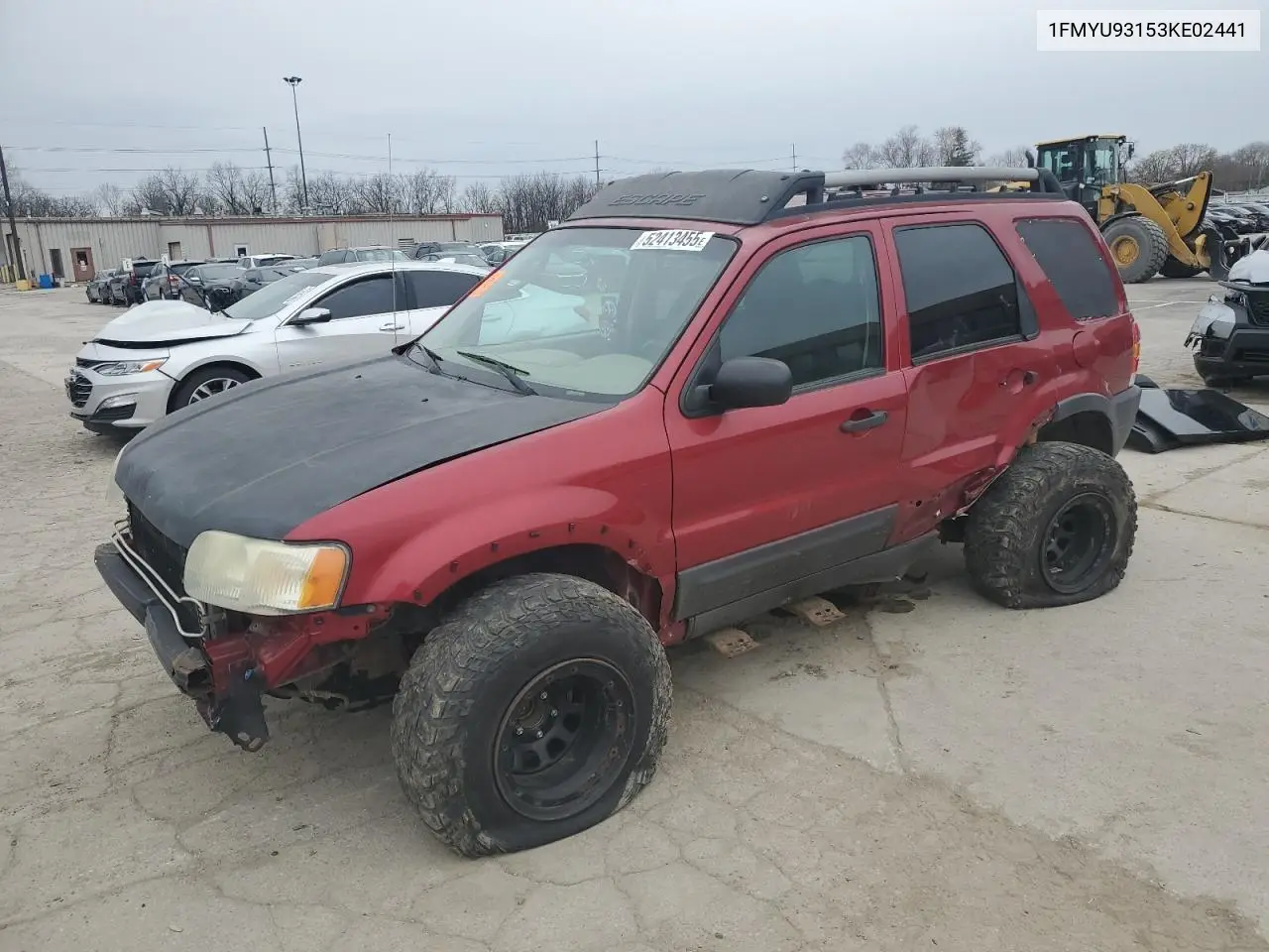 2003 Ford Escape Xlt VIN: 1FMYU93153KE02441 Lot: 52413455