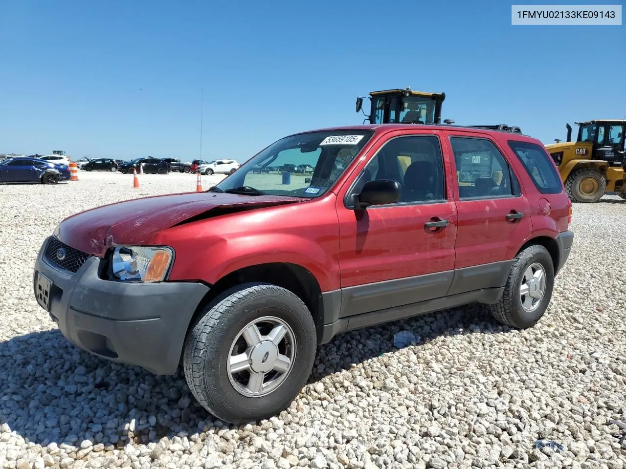 2003 Ford Escape Xls VIN: 1FMYU02133KE09143 Lot: 53659105