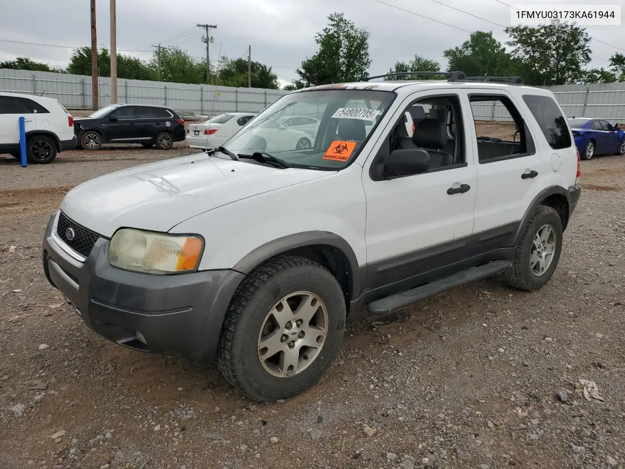 2003 Ford Escape Xlt VIN: 1FMYU03173KA61944 Lot: 54800705