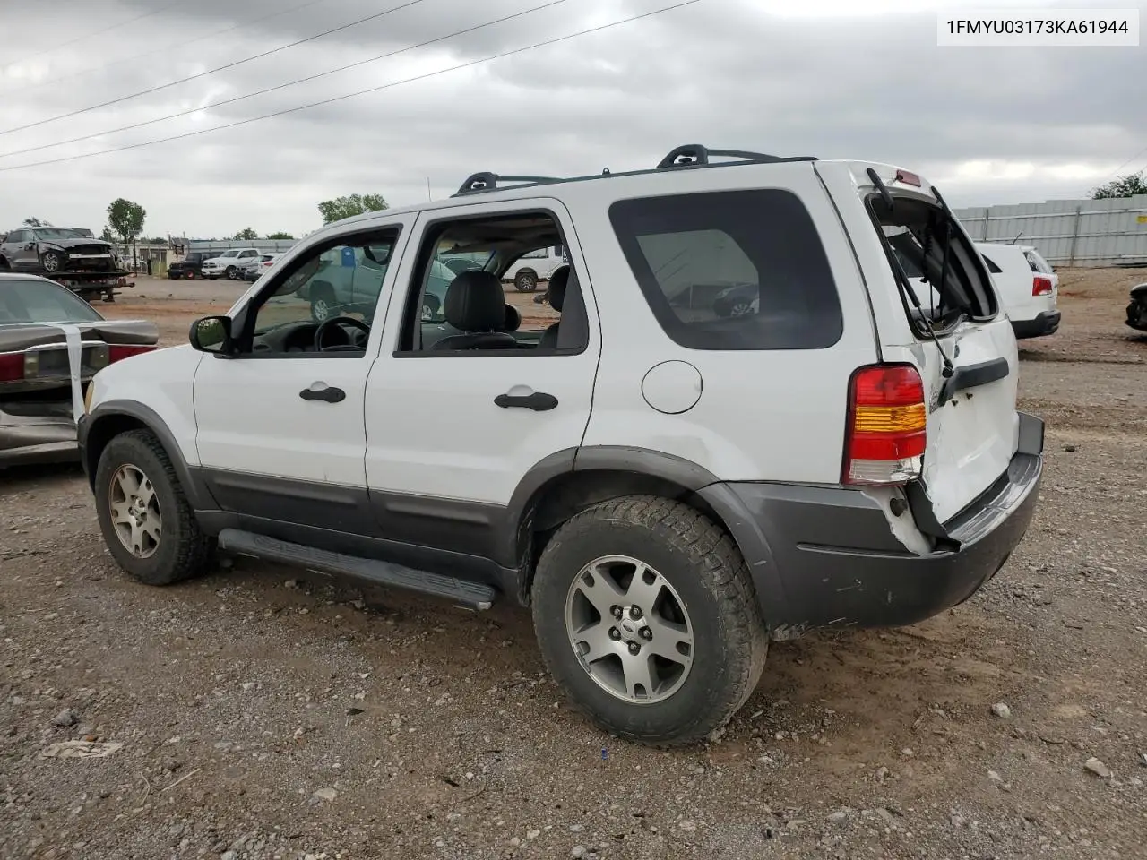2003 Ford Escape Xlt VIN: 1FMYU03173KA61944 Lot: 54800705