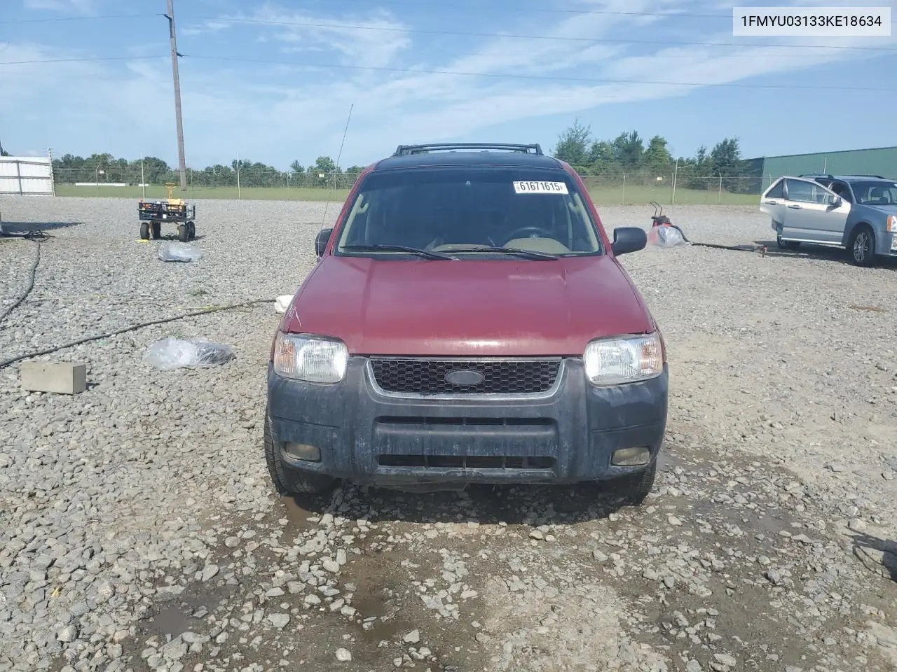 2003 Ford Escape Xlt VIN: 1FMYU03133KE18634 Lot: 61671615