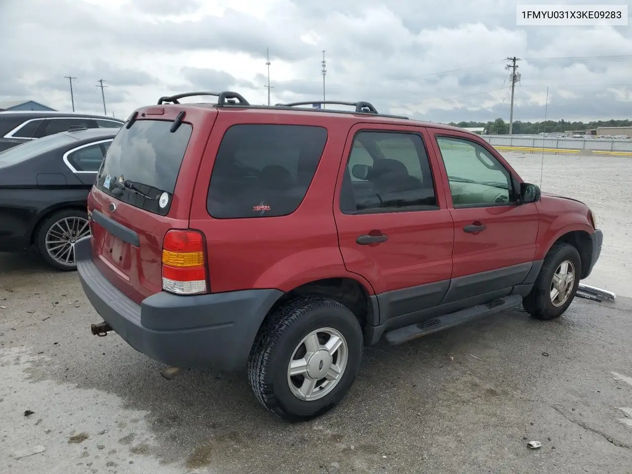 2003 Ford Escape Xlt VIN: 1FMYU031X3KE09283 Lot: 62652145