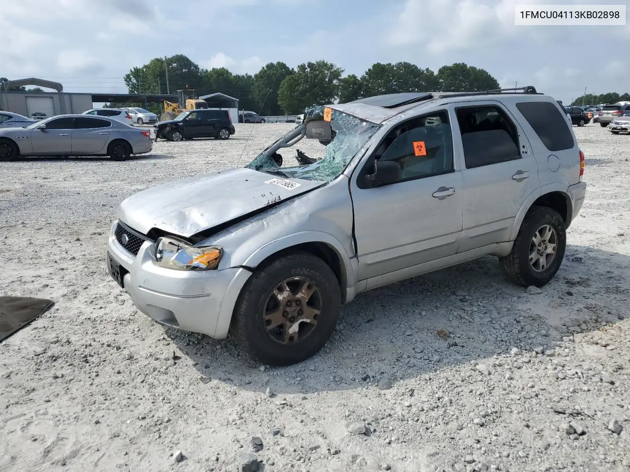 2003 Ford Escape Limited VIN: 1FMCU04113KB02898 Lot: 62701985