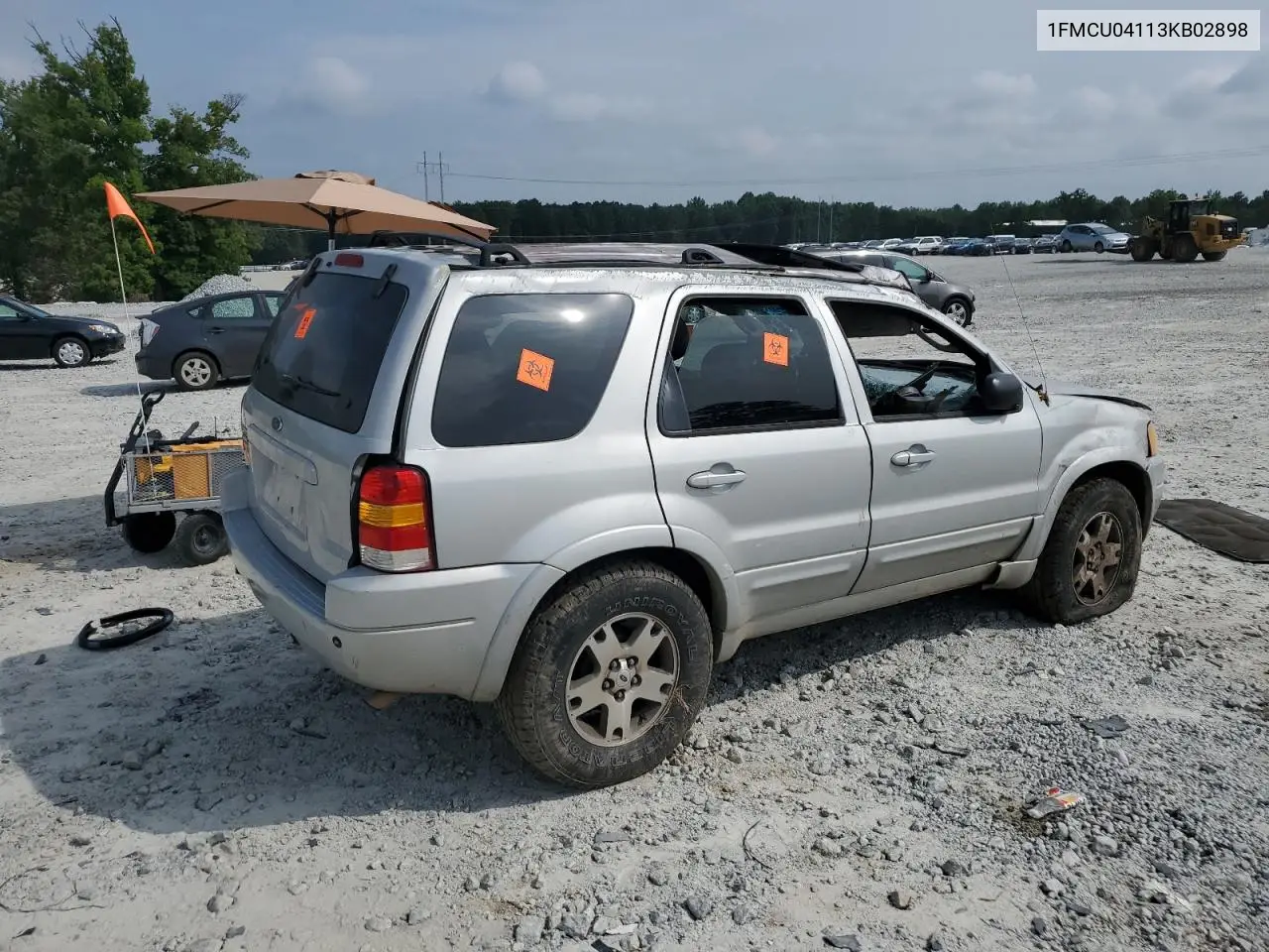 2003 Ford Escape Limited VIN: 1FMCU04113KB02898 Lot: 62701985