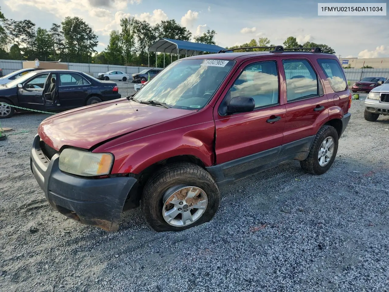 2004 Ford Escape Xls VIN: 1FMYU02154DA11034 Lot: 64847905